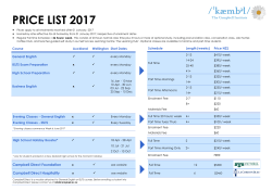 Price List - The Campbell Institute