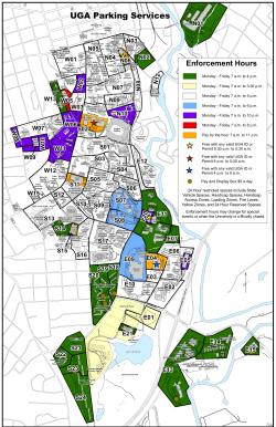 enforcement hours map - UGA Parking Services