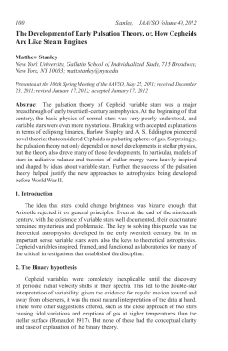 The Development of Early Pulsation Theory, or, How