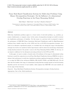 Fuzzy Rule-Based Classification Systems for Multi