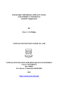 Folklore Theorems, Implicit Maps, and Indirect Inference