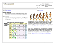 Biology 218 * Human Anatomy - RIDDELL