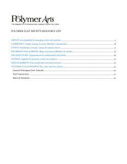 polymer clay artist`s resource list