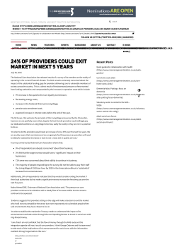 24% of providers could exit market in next 5 years