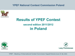 Poland - YPEF Young People in European Forests