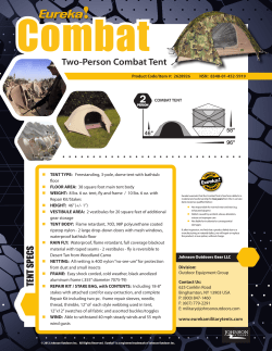Two-Person Combat Tent - Eureka Military Tents