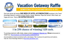 1 in 250 chance of winning! $20 each.