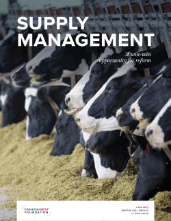 supply management &ndash; A win-win opportunity for reform