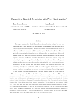 Competitive Targeted Advertising with Price Discrimination!