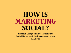 social marketing - Emerson College