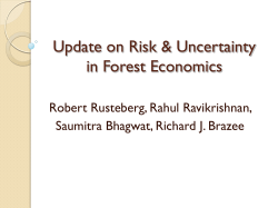 Forestry Risk and Uncertainty