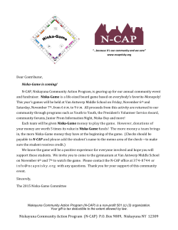 (N-CAP) PO Box 9009, Niskayuna NY 12309