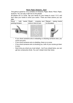 Rock, Paper, Scissors&hellip;Gun!