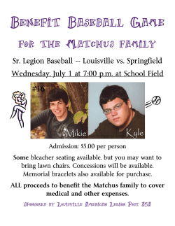 Benefit Baseball Game - Louisville, Nebraska