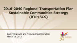 2016-2040 Regional Transportation Plan Sustainable