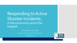 Active Shooter At Hospitals - Nevada Public Health Foundation