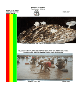 CBD Strategy and Action Plan - Guinea (Part 1, English version)