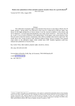 Modern salve plantations to firms and labor markets