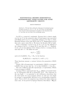Exponential higher dimensional isoperimetric