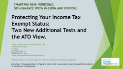 Two New Additional Tests and the ATO View