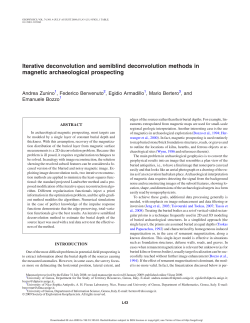 Iterative deconvolution and semiblind deconvolution