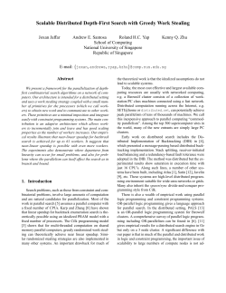 Scalable Distributed Depth-First Search with Greedy