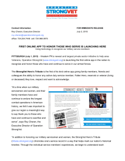 first online app to honor those who serve is launching here