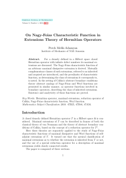 On Nagy-Foias Characteristic Function in Extensions Theory of