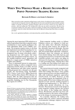 second-best point&ndash;nonpoint trading ratios