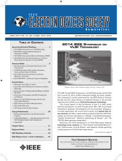 2014 iEEE SYMPoSiuM on