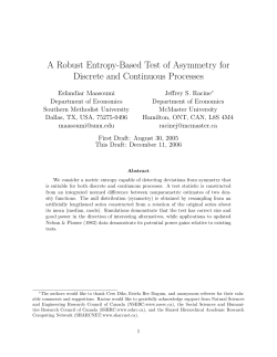 A Robust Entropy-Based Test of Asymmetry for Discrete and