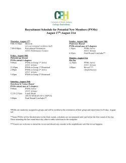 Fall 2017 PNM Recruitment Schedule