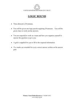 logic round - United Kingdom Mathematics Trust