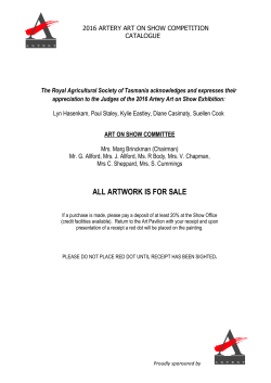 2016 Art on Show Results