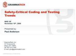 The Use and Implementation of Coding Standards for High