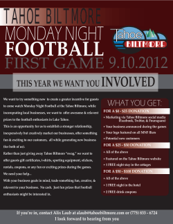 first game - Tahoe Biltmore