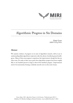 Algorithmic Progress in Six Domains