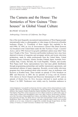 The Camera and the House: The Semiotics of New Guinea &ldquo;Tree