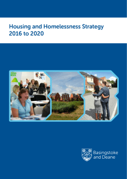 Housing and Homelessness Strategy 2016 to 2020