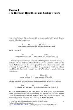 The Riemann Hypothesis and Coding Theory
