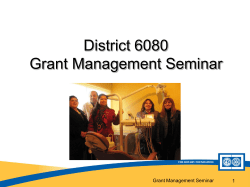 2016-17 Grants Management Seminar presentation