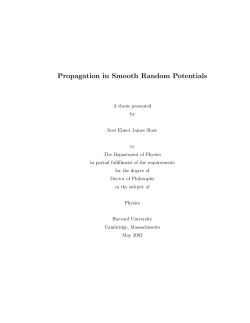 Physics PhD Thesis - Harvard University Department of Physics