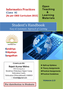 Student`s Handbook