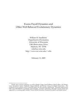 Excess Payoff Dynamics and Other Well