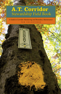 AT Corridor AT Corridor - Appalachian Trail Conservancy