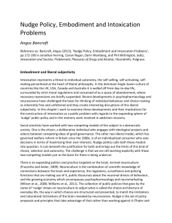 How is intoxication embodied?