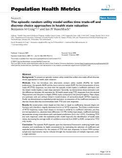 The episodic random utility model unifies time trade