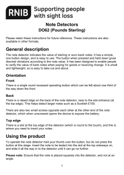Product Instructions (Word doc )