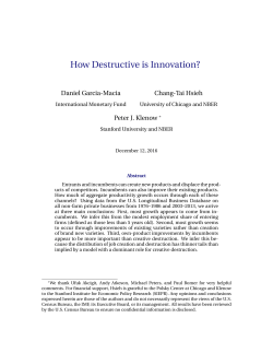 How Destructive is Innovation?