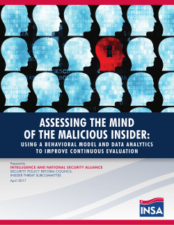 Assessing the Mind of the Malicious Insider